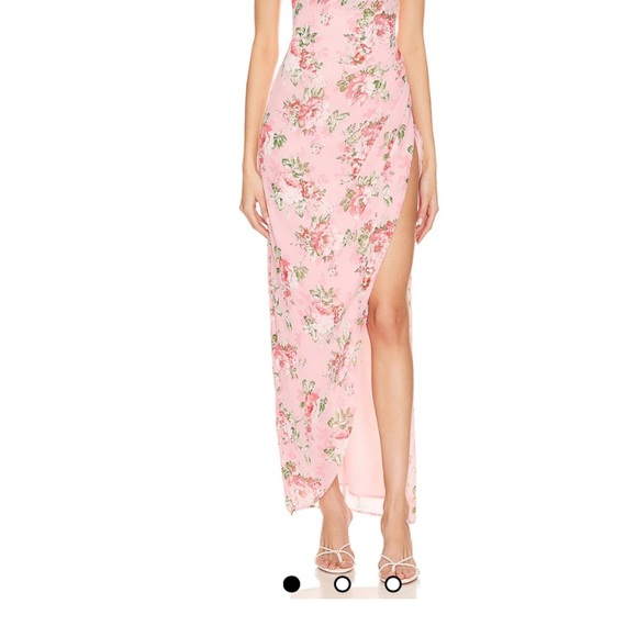 MORE TO COME Catalina Wrap Maxi Dress in Pink Floral size small. NWT - Picture 6 of 15